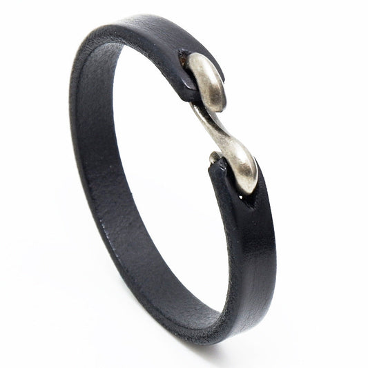Herren Lederarmband Braun-Orange-Schwarz bylotrend