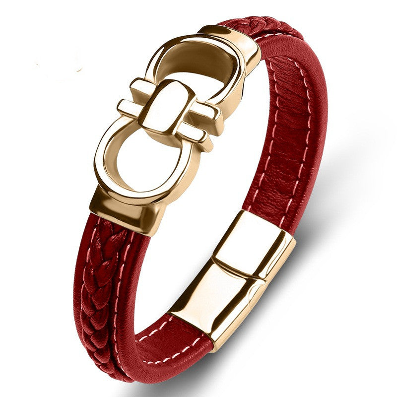 Herren Lederarmband Personalisiert bylotrend