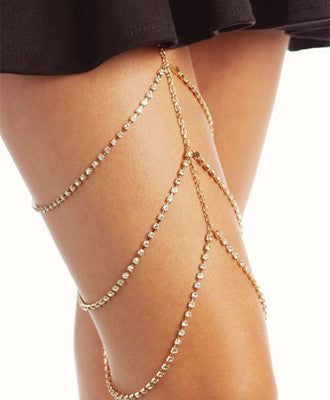 Körperkette voller mehrlagiger Beinketten bylotrend