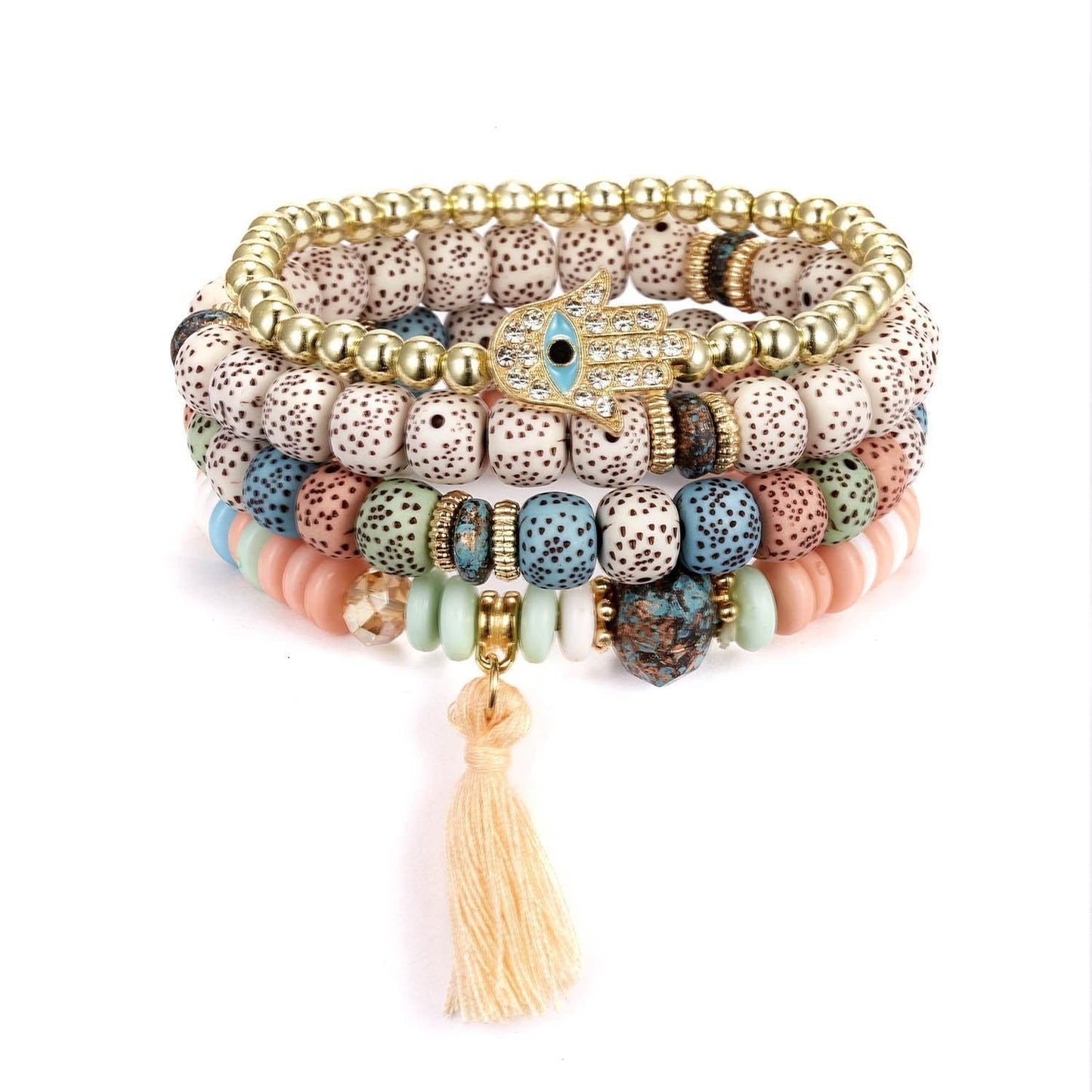 Perlen Armband Damen Naturstein bylotrend
