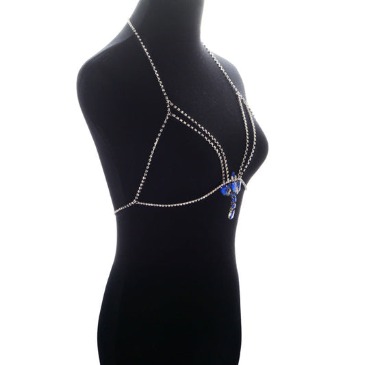Strass-Halter-Kristall-Körperkette bylotrend