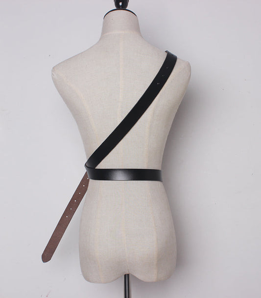 Wildleder Gürtel Schwarz Damen bylotrend