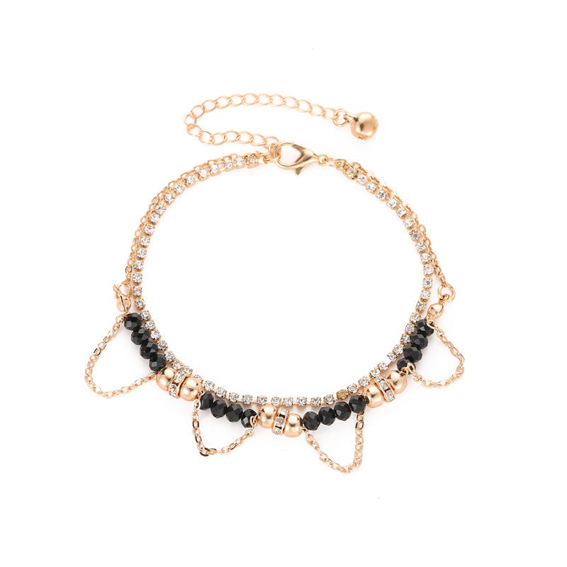 Damen Armband Ethno Stil -Wulstige Diamant-Quaste-Armband bylotrend