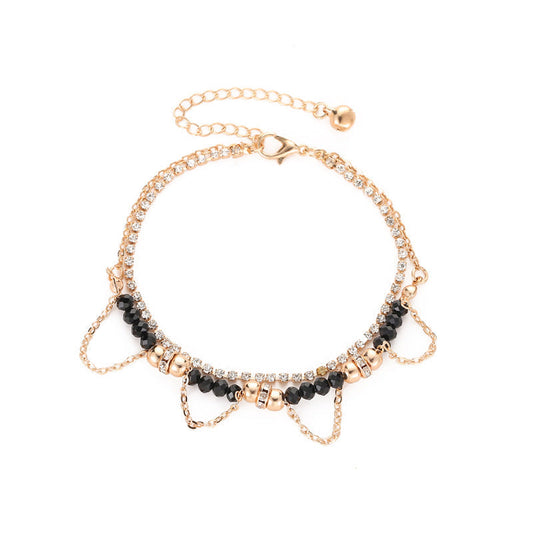 Damen Armband Ethno Stil -Wulstige Diamant-Quaste-Armband bylotrend