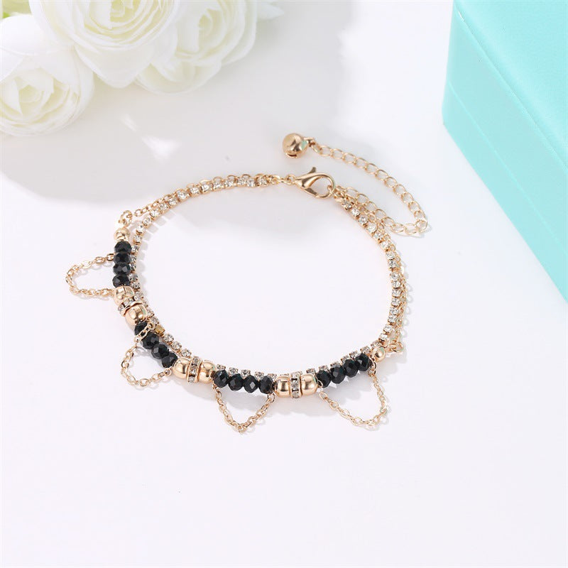 Damen Armband Ethno Stil -Wulstige Diamant-Quaste-Armband bylotrend