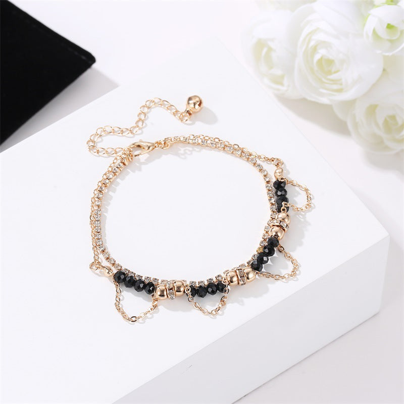 Damen Armband Ethno Stil -Wulstige Diamant-Quaste-Armband bylotrend