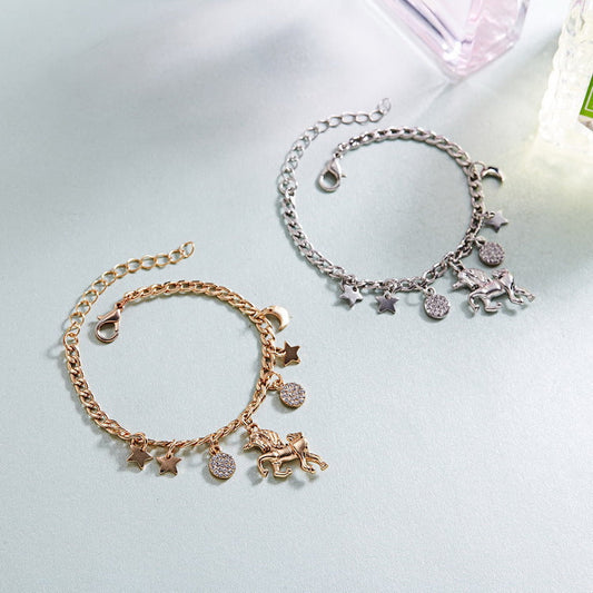 Damen Armband -Modisches Legierungs-Silber-Goldfarbe bylotrend