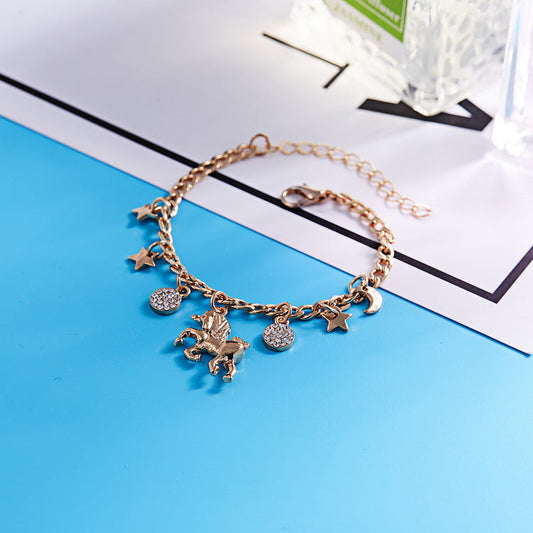 Damen Armband -Modisches Legierungs-Silber-Goldfarbe bylotrend