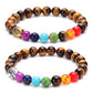 Damen Armband Sieben Chakra Heilungs Perlenarmband bylotrend