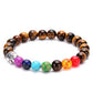 Damen Armband Sieben Chakra Heilungs Perlenarmband bylotrend