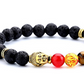 Damen Armband Sieben Chakra Yoga Vulkangestein bylotrend
