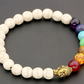 Damen Armband Sieben Chakra Yoga Vulkangestein bylotrend