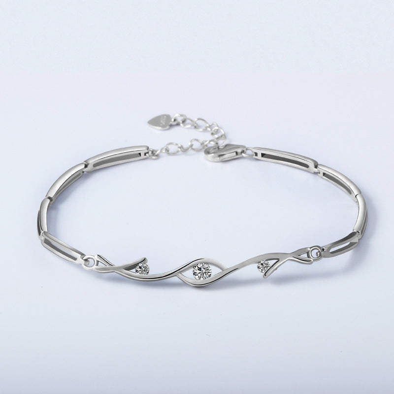 Damen Armband Silber 925 Zirkonia bylotrend