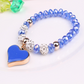 Damen Armband mit Herz - Elastisches Kristall Armband bylotrend