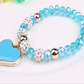 Damen Armband mit Herz - Elastisches Kristall Armband bylotrend