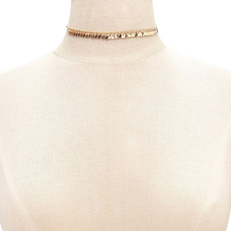 Damen Halskette Blatt in Silber oder Golden bylotrend