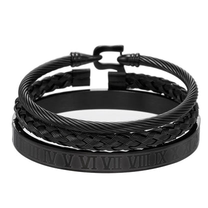 Damen + Herren Armbandset aus Titan Stahl - Armband Set bylotrend