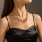 Damen Kette mit 2 Herzen Zink bylotrend