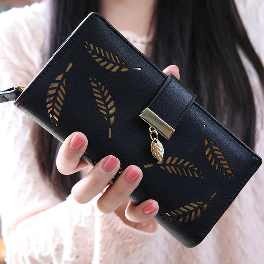Damen Lange Handtasche Brieftasche Geldbeutel bylotrend