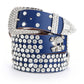 Damen Leder Strass Diamant Mode Allgleiches Dekoration bylotrend
