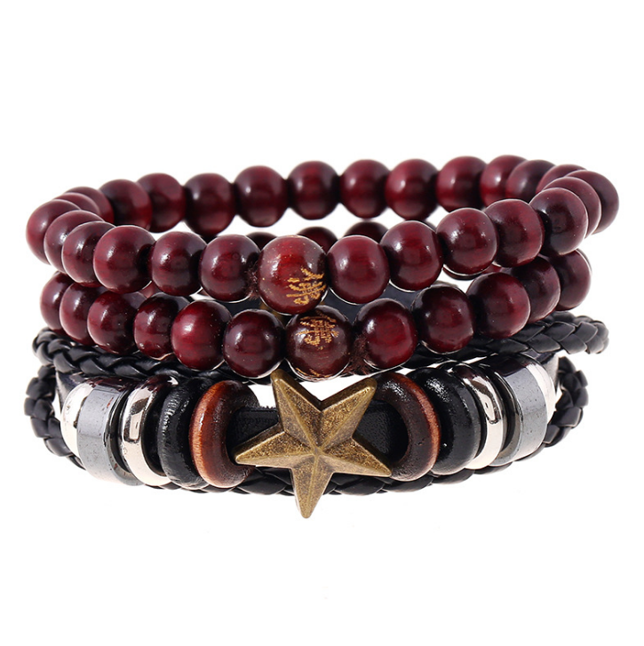 Damen Mode Perlen Lederarmbänder und Armbänder bylotrend