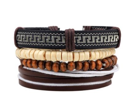 Damen Mode Perlen Lederarmbänder und Armbänder bylotrend