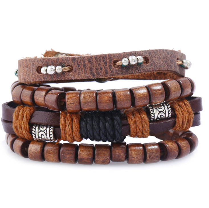 Damen Mode Perlen Lederarmbänder und Armbänder bylotrend