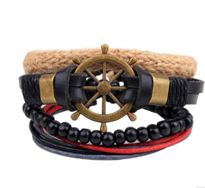 Damen Mode Perlen Lederarmbänder und Armbänder bylotrend