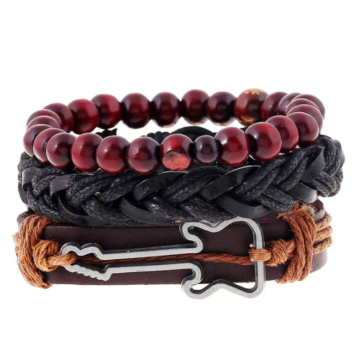 Damen Mode Perlen Lederarmbänder und Armbänder bylotrend