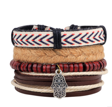 Damen Mode Perlen Lederarmbänder und Armbänder bylotrend