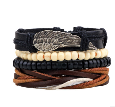 Damen Mode Perlen Lederarmbänder und Armbänder bylotrend