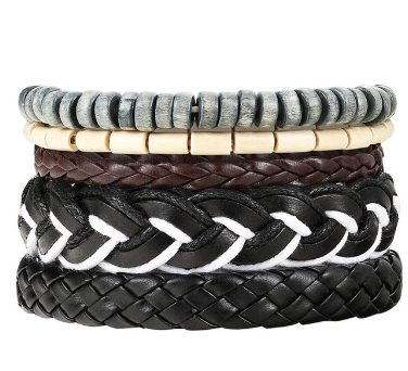 Damen Mode Perlen Lederarmbänder und Armbänder bylotrend