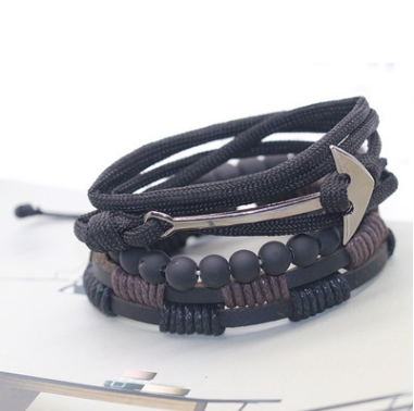 Damen Mode Perlen Lederarmbänder und Armbänder bylotrend