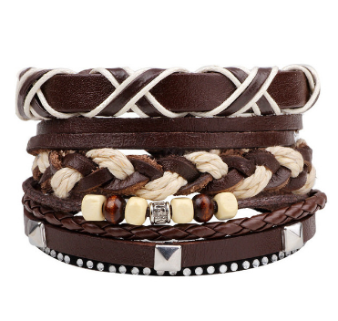 Damen Mode Perlen Lederarmbänder und Armbänder bylotrend