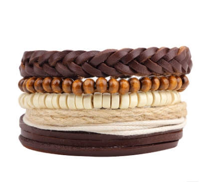 Damen Mode Perlen Lederarmbänder und Armbänder bylotrend