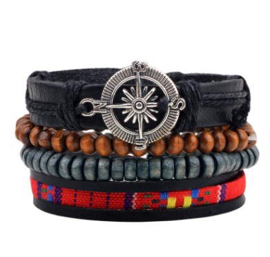 Damen Mode Perlen Lederarmbänder und Armbänder bylotrend