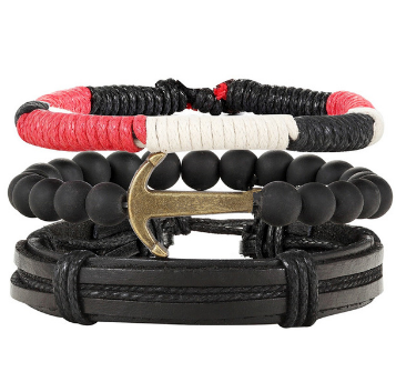 Damen Mode Perlen Lederarmbänder und Armbänder bylotrend