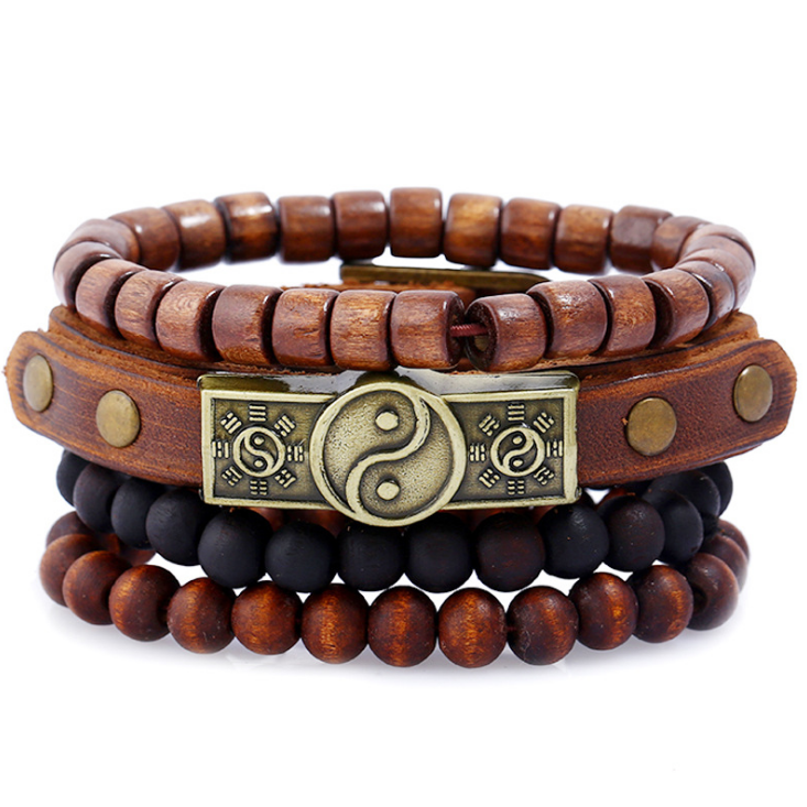 Damen Mode Perlen Lederarmbänder und Armbänder bylotrend
