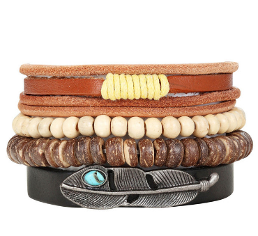 Damen Mode Perlen Lederarmbänder und Armbänder bylotrend