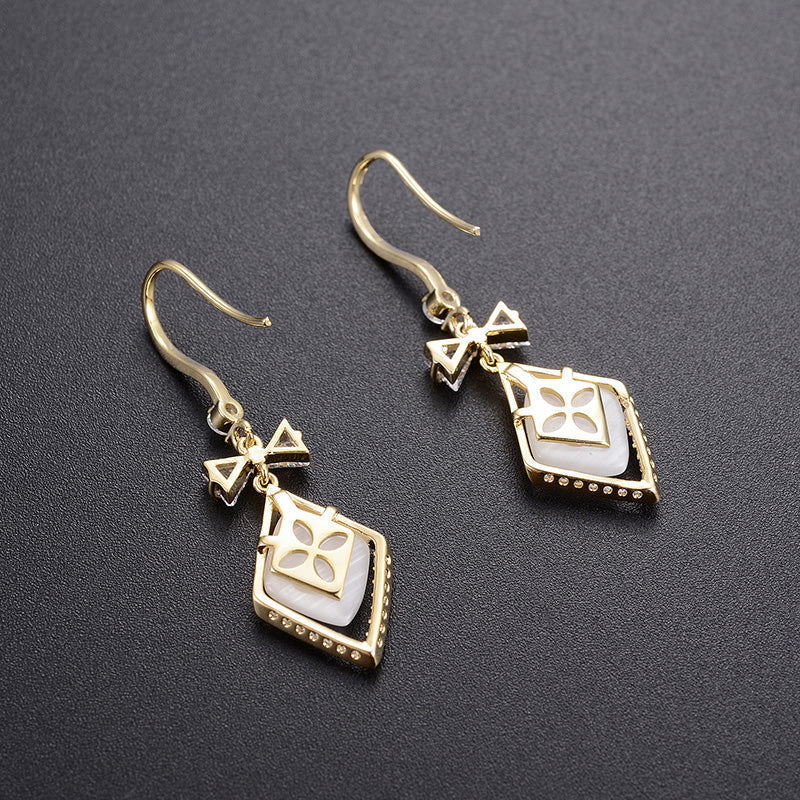 Damen Ohrringe 14k Gold bylotrend