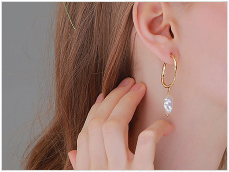 Damen Ohrringe Mit Perlen bylotrend