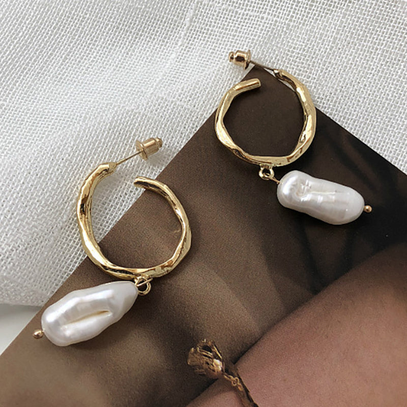 Damen Ohrringe Mit Perlen bylotrend