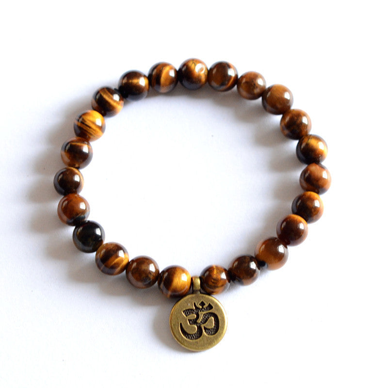 Damen Perlen Yoga Armband 3D und Lotus bylotrend