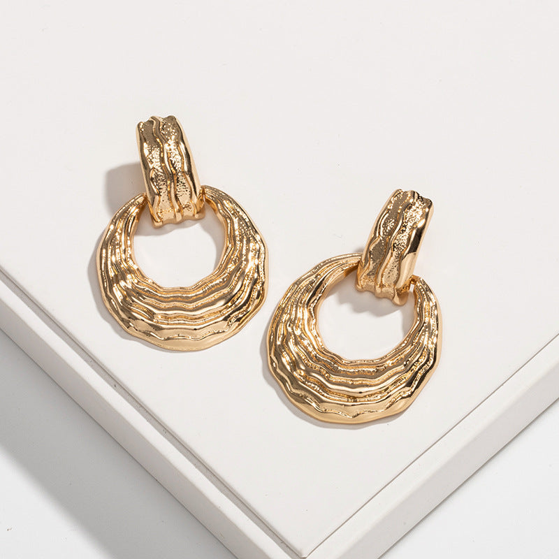 Damen Retro Ohrring Silber bylotrend
