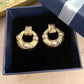 Damen Retro Ohrring Silber bylotrend