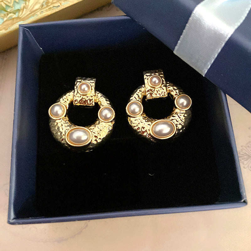 Damen Retro Ohrring Silber bylotrend