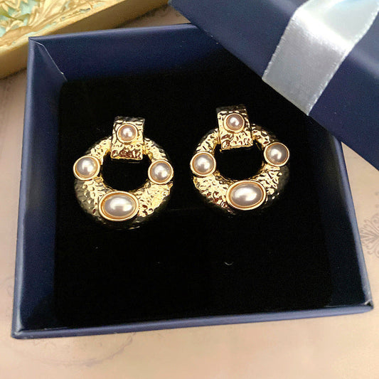 Damen Retro Ohrring Silber bylotrend
