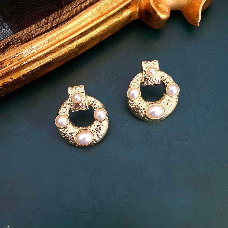 Damen Retro Ohrring Silber bylotrend