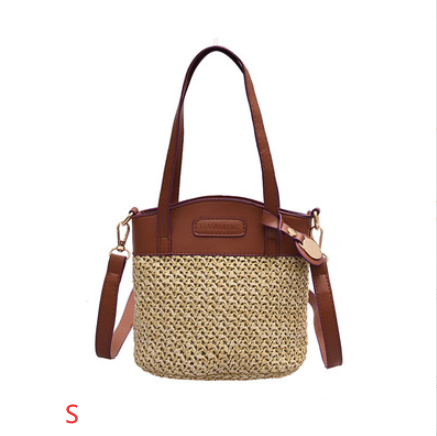 Damen Strandtasche Strohtasche Messenger Bag bylotrend