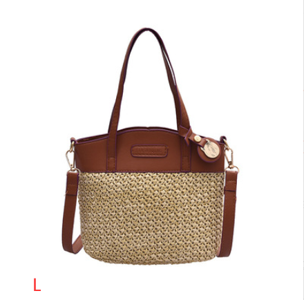 Damen Strandtasche Strohtasche Messenger Bag bylotrend